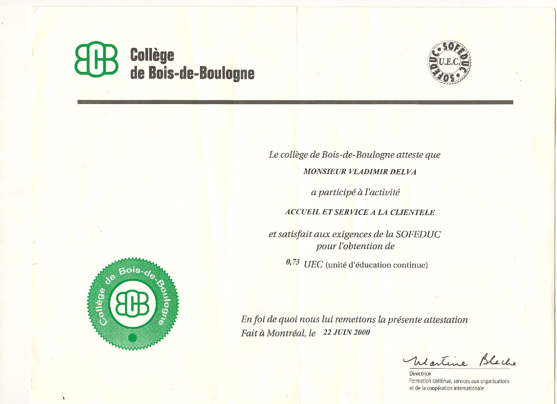 certificat bois-de-boulogne kapois
