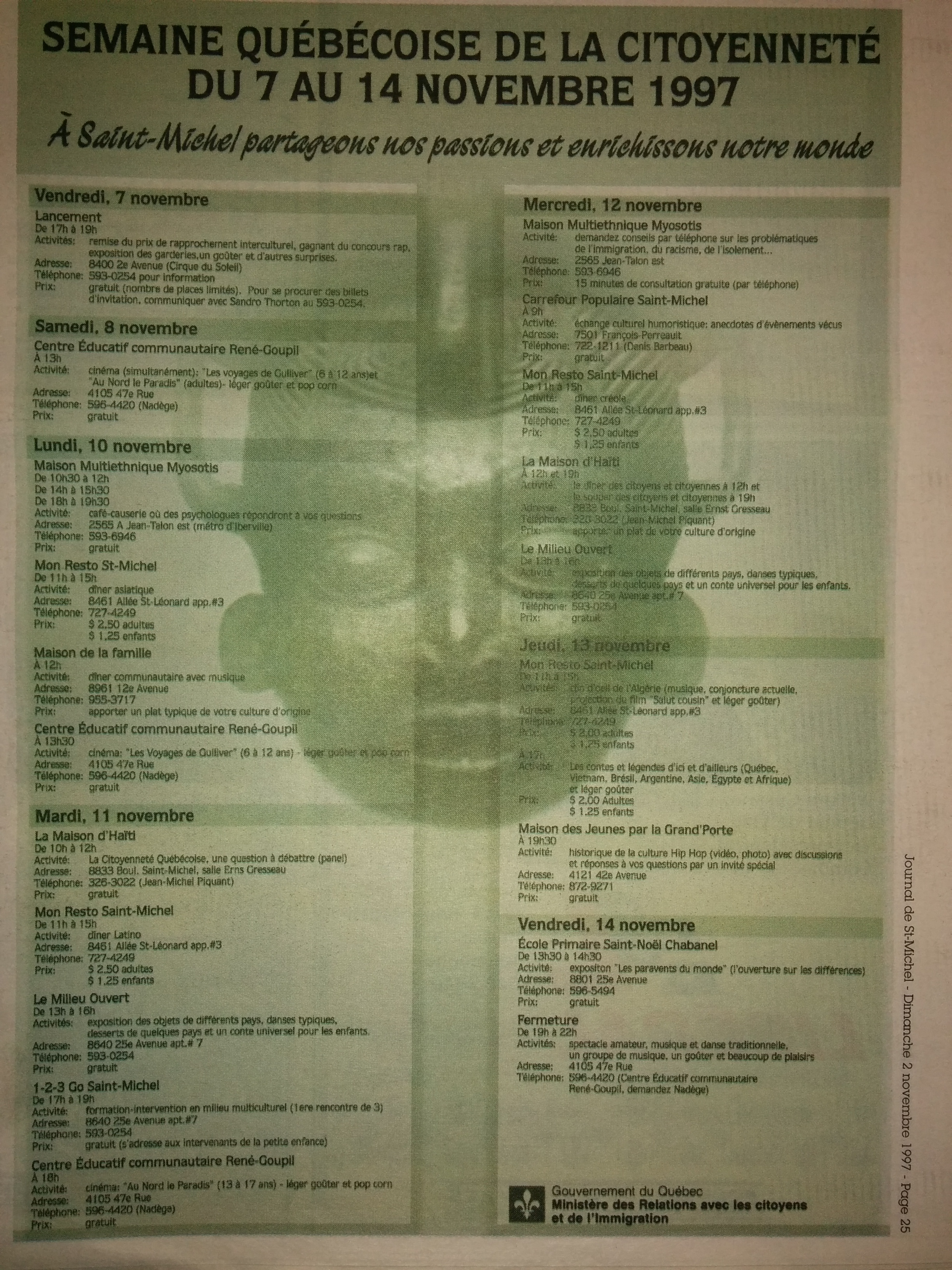 Semaine de la Citoyenneté canadienne ( Épidémie grand vainqueur)