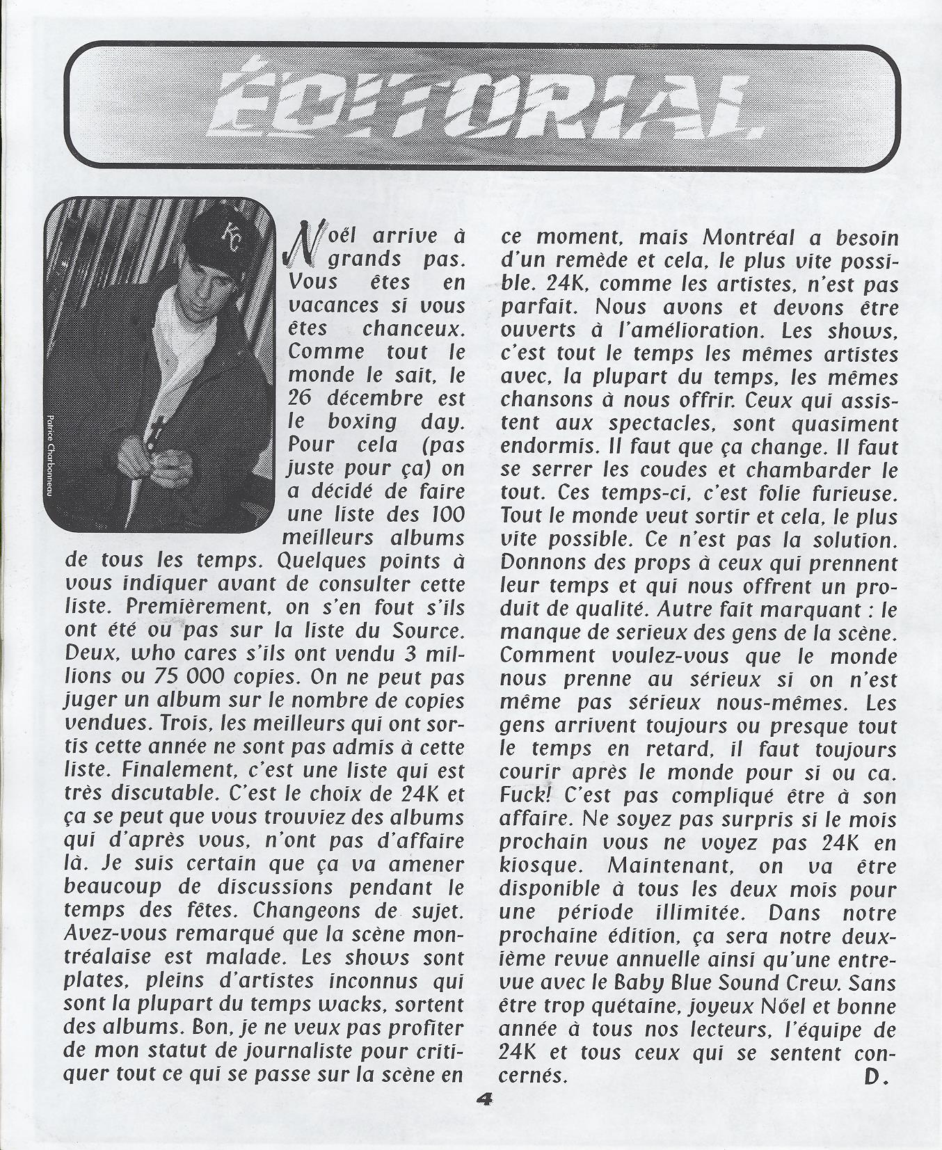 Patrice Charbonneau (éditorial 24k)