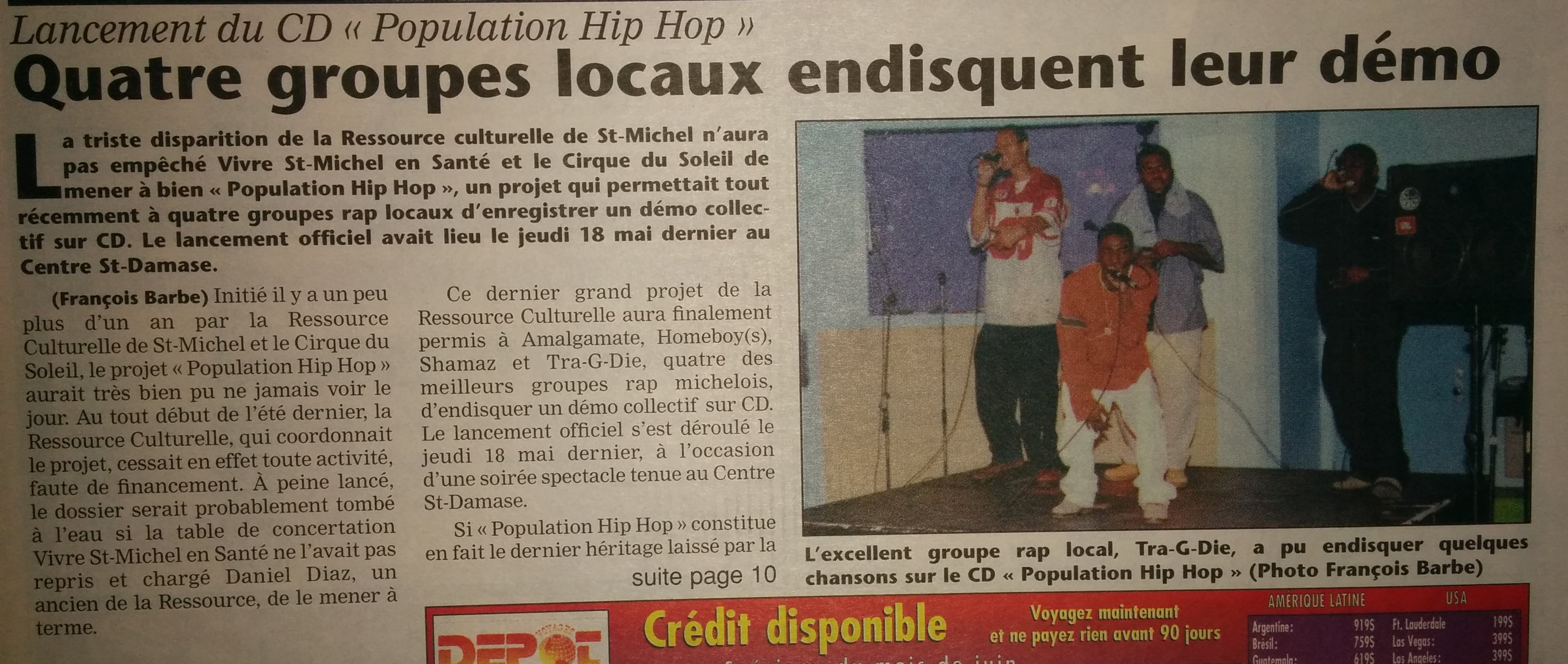 POPULATION HIP-HOP LANCEMENT C.D (PART 1)